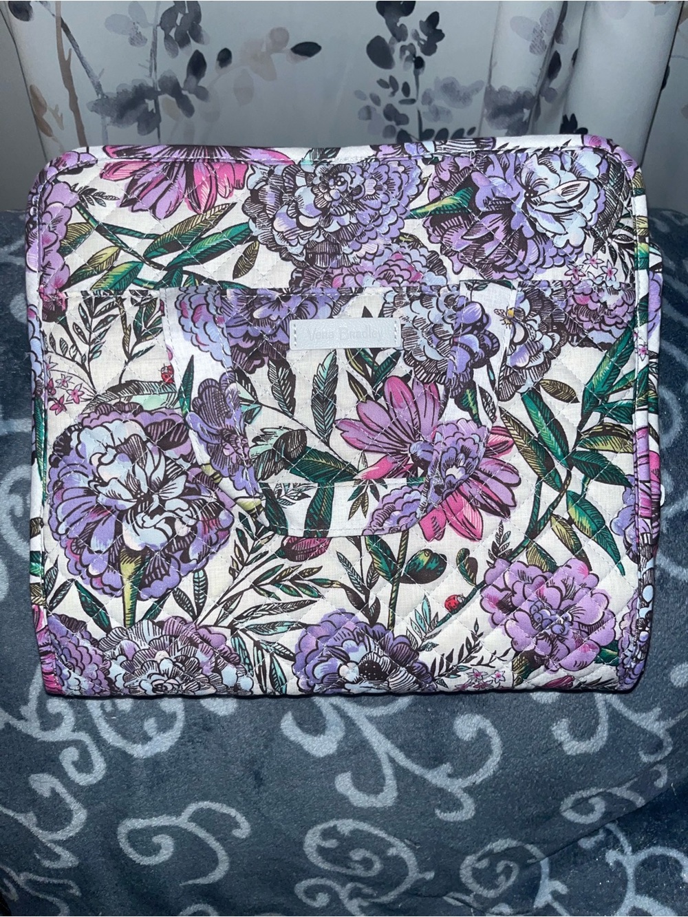 Vera Bradley Floral Quilted Travel Bag - Lavender Meadows